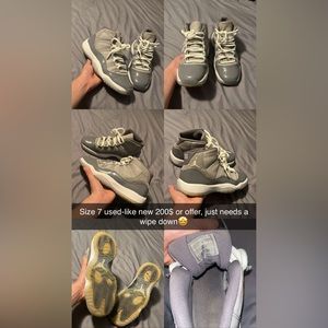 JORDAN 11 COOL GRAY